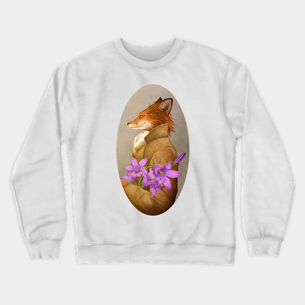 Fox Gentleman Crewneck Sweatshirt by Kurtssingh